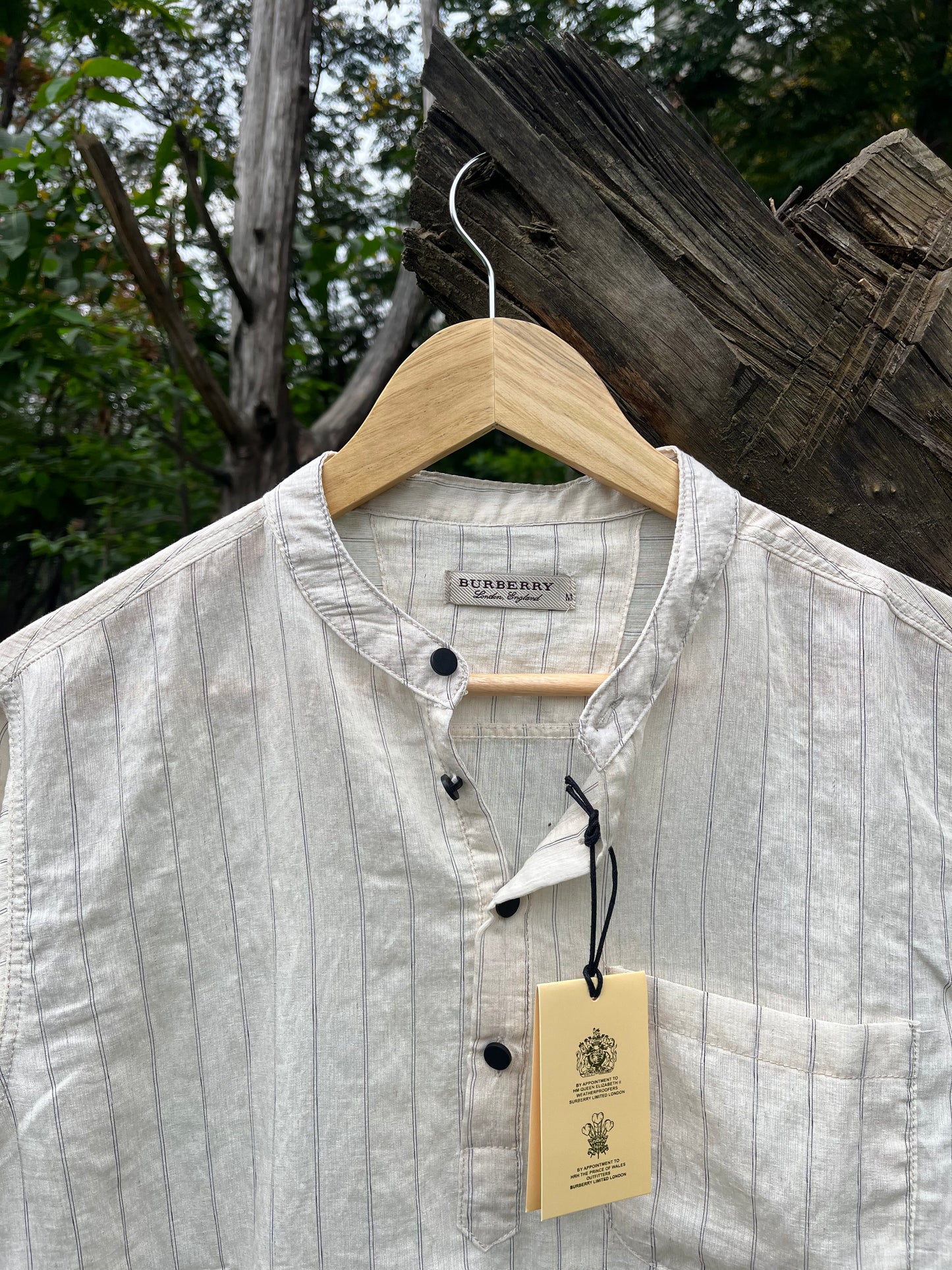 Uni Liur Ash Grey Stripe Henley Katua