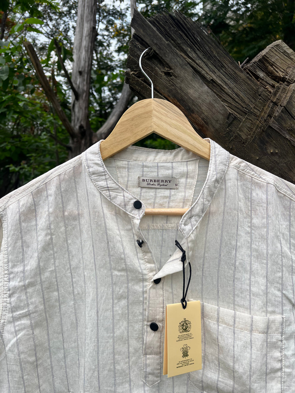 Uni Liur Ash Grey Stripe Henley Katua