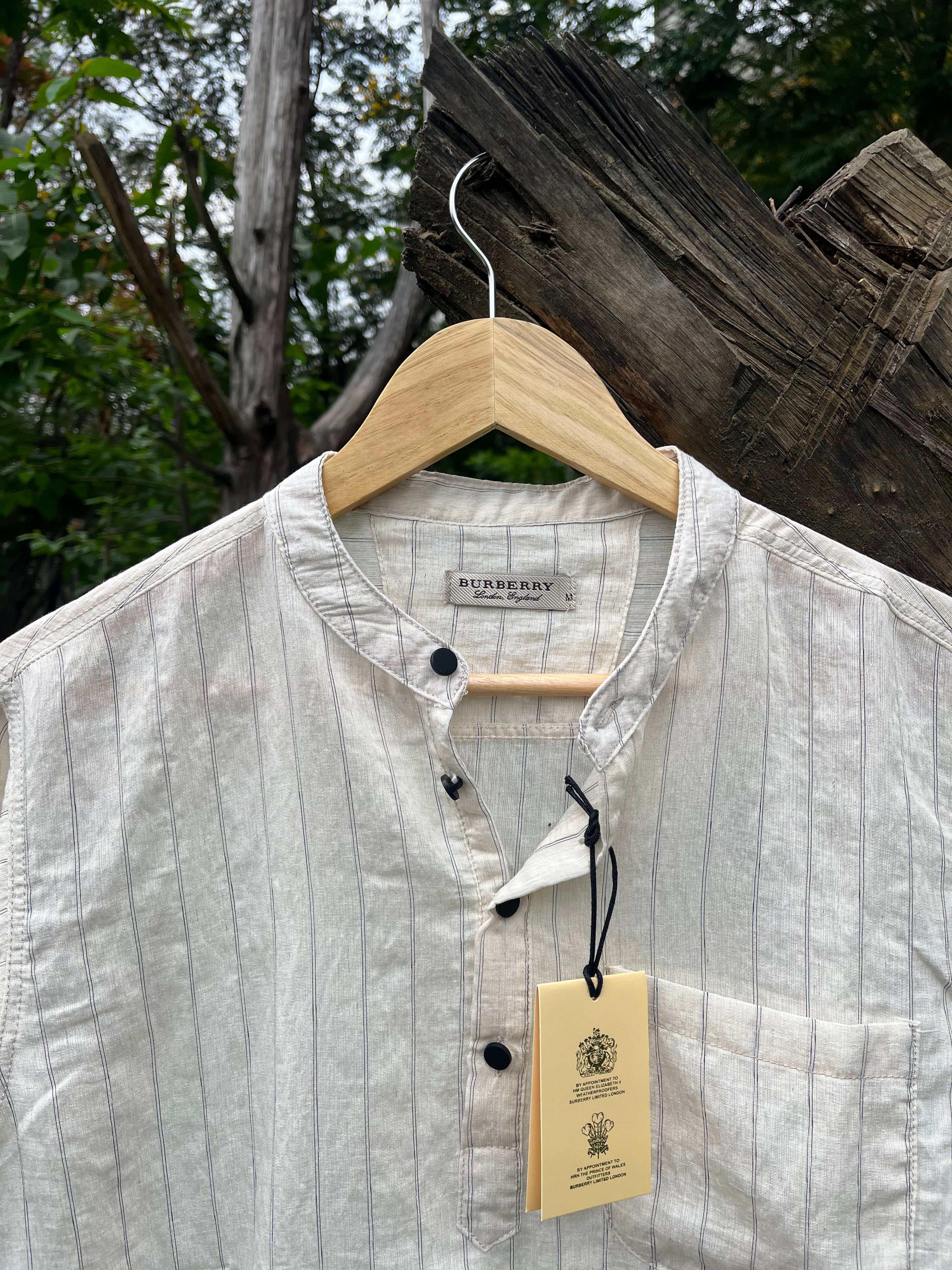 Uni Liur Ash Grey Stripe Henley Katua