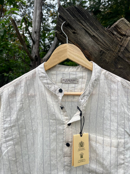Uni Liur Ash Grey Stripe Henley Katua