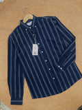 Uni Liur Classic Obsidian Line Button Down shirt